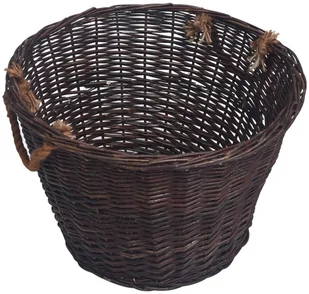 vidaXL 3-cz. zestaw koszyky na drewno, sztaplowane, czerwona wiklina vidaXL - Akcesoria kominkowe - miniaturka - grafika 4