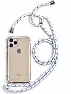 Etui i futerały do telefonów - Trop Saint Trop Saint Etui na telefon komórkowy z taśmą do iPhone 11 Pro łańcuszek na telefon komórkowy linka z etui do zawieszenia - białe ts-46 - miniaturka - grafika 1