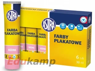 Astra Farba plakatowa różowa 30ml - Przybory szkolne - miniaturka - grafika 2