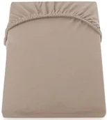 Prześcieradła - DecoKing DecoKing  Prześcieradło Jersey - Amber - Cappuccino 120x200 cm - miniaturka - grafika 1