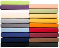 Prześcieradła - aqua-textil Aqua-Textil: seria PUR, jerseyowe prześcieradło z gumką do łóżek kontynentalnych i łóżek wodnych, 160 g/m, z wysokiej jakości mako-bawełny czarny, 10196 - miniaturka - grafika 1