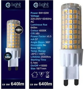 Eko-Light Żarówka LED EKZA343 G9 8W neutralna - Żarówki LED - miniaturka - grafika 2