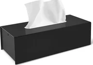Pojemniki łazienkowe - Zack Pojemnik na chusteczki Puro czarny 40541 - miniaturka - grafika 1