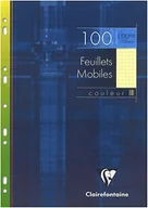 Wkłady do segregatora - Clairefontaine 1731 °C wkłady do kołonotatnika DIN A4 (francuska linie, 50 kartek, 210 X 297 MM) Biały, żółty 50 arkuszy 1746C - miniaturka - grafika 1