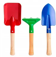 Zabawki do piasku - Zestaw Narzędzi Ogrodniczych Grabki Łopatka 3W1 - miniaturka - grafika 1