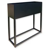 Donice - S&w Design Nowoczesna donica metalowa LOFT kwietnik stojący 60cm KS-60 - miniaturka - grafika 1