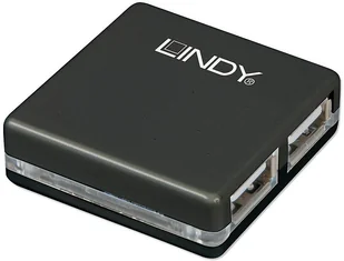 HUB USB LINDY LINDY USB 2.0 Mini Hub 4 Port Bus powered only 42742 - Huby USB - miniaturka - grafika 2