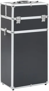 shumee Wózek na akcesoria do makijażu aluminiowy czarny - Kosmetyczki, organizery i kuferki - miniaturka - grafika 3