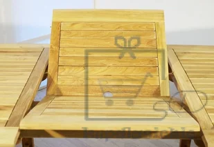 Garthen Rozkładalny stół z drewna tekowego Garth owalny 170 - 230 cm - Stoły ogrodowe - miniaturka - grafika 2