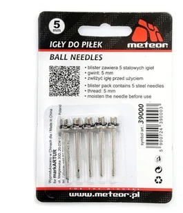 Meteor Igły do pompki 5 mm 39000 39000 - Wyposażenie sportowe i gimnastyczne - miniaturka - grafika 3