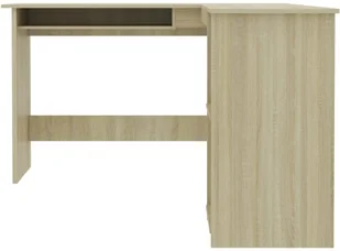 vidaXL vidaXL Biurko narożne, dąb sonoma, 120x140x75 cm, płyta wiórowa - Biurka - miniaturka - grafika 4