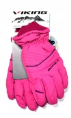 Rękawice narciarskie - Viking Młodzieżowe rękawiczki zimowe Rimi różowe 5 - miniaturka - grafika 1