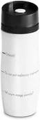 Kubki termiczne - Murrano Kubek Termiczny Termos Biały Poziom GRAWER KUB-B-011 - miniaturka - grafika 1