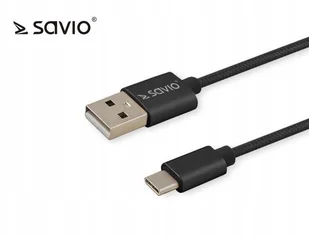 Savio Kabel USB USB typ C 2m - Kable USB - miniaturka - grafika 3