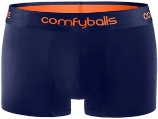 ComfyBalls COMFYBALLS Bokserki REGULAR COTTON granatowo-pomarańczowe - Majtki męskie - miniaturka - grafika 2