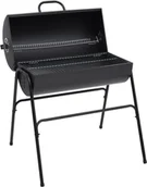 Grille - vidaXL Lumarko Grill beczkowy z 2 rusztowaniami, czarny, 80x95x90 cm, stal 313635 - miniaturka - grafika 1