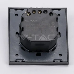 v-tac Gniazdo Szklane WiFi V-TAC Czarne Amazon Alexa, Google Home, Nest VT-5134 - Systemy inteligentnych domów - miniaturka - grafika 2