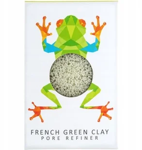 Konjac Sponge Konjac Sponge Gąbka Mini Rainforest Żabka z zieloną glinką do cery normalnej, mieszanej i tłustej - Akcesoria do oczyszczania twarzy - miniaturka - grafika 2