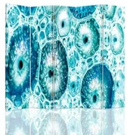 Parawany - Feeby Parawan pokojowy pięcioczęściowy dwustronny obrotowy 360° na płótnie Canvas Niebieski wzór 180x180 - miniaturka - grafika 1