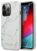 Etui i futerały do telefonów - Guess Marble - Etui iPhone 13 Pro biały GUHCP13LPCUMAWH - miniaturka - grafika 1
