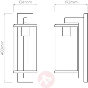 Astro Astro Pimlico 400 Außenwandleuchte messing antik - Lampy ogrodowe - miniaturka - grafika 3