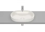 Umywalki - Roca A327527650 INSPIRA ROUND Umywalka blatowa 550x370 H75 FINECERAMIC BEŻ - miniaturka - grafika 1