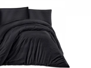 Darymex Pościel satyna bawełniana CIZGILI BLACK/140x200+1posz. 70x80 EXCLUSIVE POSAT/140X200+1P/CIZBLAC - Pościel - miniaturka - grafika 3