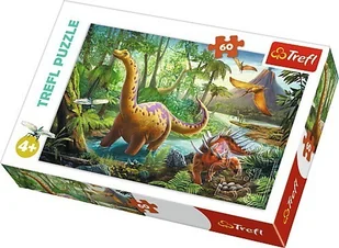 Trefl Puzzle 60 elementów Wędrówki dinozaurów - Puzzle - miniaturka - grafika 2