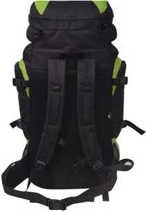 vidaXL vidaXL Plecak turystyczny XXL 75 L, czarno-zielony - Plecaki - miniaturka - grafika 5