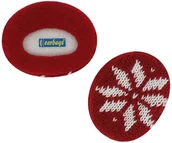 Czapki dla dzieci - Kids Snowflake Earbags, czerwony - miniaturka - grafika 1