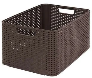 Curver KOSZYK DO PRZECHOWYWANIA CURVER C. BRĄZ MY STYLE L 612035_CURVER - Pojemniki biurowe - miniaturka - grafika 2