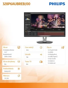 Philips 328P6AUBREB 31,5" czarny (328P6AUBREB/00) - Monitory - miniaturka - grafika 13