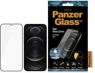 PanzerGlass Szkło antybakteryjne do etui Case Friendly E2E iPhone 12 / 12 Pro, czarna ramka 5711724027116 - Szkła hartowane na telefon - miniaturka - grafika 5