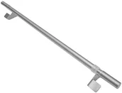 Akcesoria do wystroju okien - Pręt do zazdrostek Zylinder imitacja stali nierdzewnej 80 - 110 cm - miniaturka - grafika 1