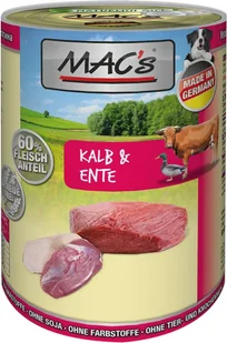 Mac's Mac's Dog Adult Mokra karma z cielęciną i kaczką 400g - Mokra karma dla psów - miniaturka - grafika 2