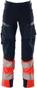 Odzież robocza - Mascot Workwear ACCELERATE SAFE SPODNIE Z KIESZENIAMI NA KOLANACH; CIEMNY GRANAT/CZERWIEŃ HI-VIS (82C68) - miniaturka - grafika 1