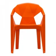 Krzesła - UniqueMeble Krzesło do salonu, kuchni, muze, pomarańczowe - miniaturka - grafika 1