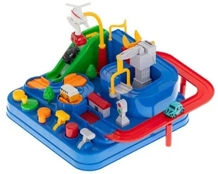 Tor przeszkód interaktywny parking wyścigi 4 autka KX6012 - Tory, garaże, parkingi - miniaturka - grafika 4