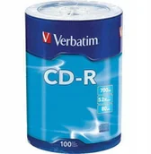 Nośniki danych - Verbatim Płyty Cd-r 700MB 52x 100szt Niezawodne - miniaturka - grafika 1