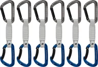 Sprzęt wspinaczkowy - Mammut Workhorse Keylock Quickdraws 12cm 6-Pack, szary/niebieski 2022 Ekspresy wspinaczkowe 2040-02571-33275-74 - miniaturka - grafika 1