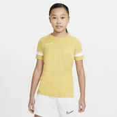 Piłka nożna - Nike Koszulka piłkarska z krótkim rękawem dla dużych dzieci Dri-FIT Academy - Żółć CW6103-700 - miniaturka - grafika 1