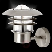 Lampy ścienne - Brilliant Brilliant Terrence zewnętrzny kinkiet Stal nierdzewna, 1-punktowy 45781/82 - miniaturka - grafika 1