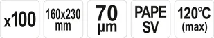YATO WORKI DO SOUS-VIDE I PAKOWAREK KOMOROWYCH 160*230 70UM PAPE SV, 100SZT YG-09336 - Akcesoria gastronomiczne - miniaturka - grafika 3