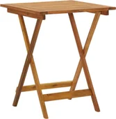 Stoły ogrodowe - vidaXL Składany stół ogrodowy, 60x60x75 cm, lite drewno akacjowe - miniaturka - grafika 1