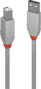 Lindy 36683 Kabel USB 2.0 A-B szary Anthra Line 2m LY-36683 - Kable USB - miniaturka - grafika 3