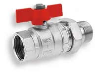 Zawory i kraniki - Ferro zawór kulowy wodny ze śrubunkiem 1", DN25 KS3 - miniaturka - grafika 1