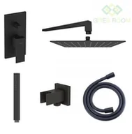 Zestawy prysznicowe - Oltens Zestaw Oltens Gota bateria podtynkowa z deszczownicą 30 cm Vindel (S) i kompletem prysznicowym Sog czarny mat 36601300 - miniaturka - grafika 1