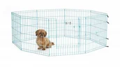 Sprzęt podróżny i transportery dla psów - MidWest Zagroda/kojec midWest Life Stages 61x61cm, niebieski - miniaturka - grafika 1