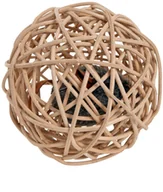 Zabawki dla kotów - Karlie wiklinowa piłka z chipem dźwiękowym 1 szt - miniaturka - grafika 1