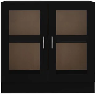 VidaXL Witryna, czarna, 82,5x30,5x80 cm, płyta wiórowa 802742 VidaXL - Witryny - miniaturka - grafika 6